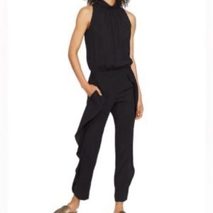 HALSTON HERITAGE Black jumpsuit. Size 14.